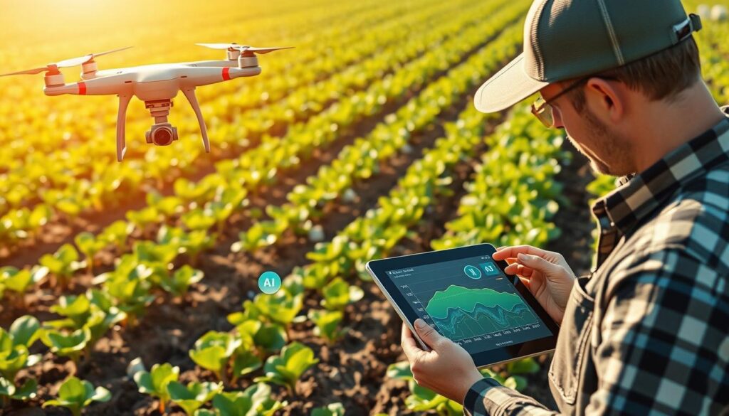 AI-powered agricultural drones monitoring crop health and soil conditions AI-powered agricultural drones monitoring crop health and soil conditions