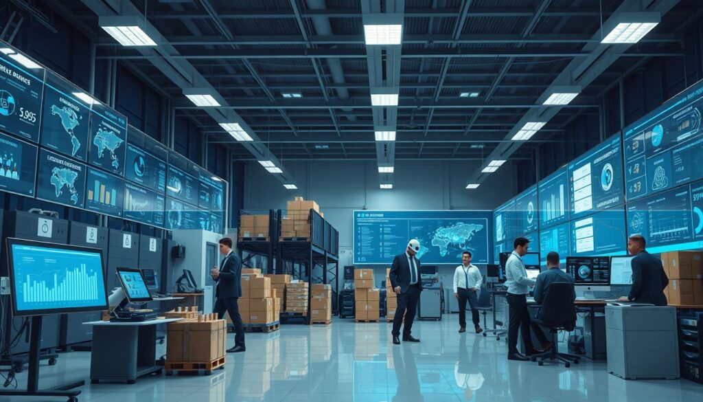 AI impact on job sector 2025 in large enterprises showing automated systems and human-AI collaboration AI impact on job sector 2025 in large enterprises showing automated systems and human-AI collaboration