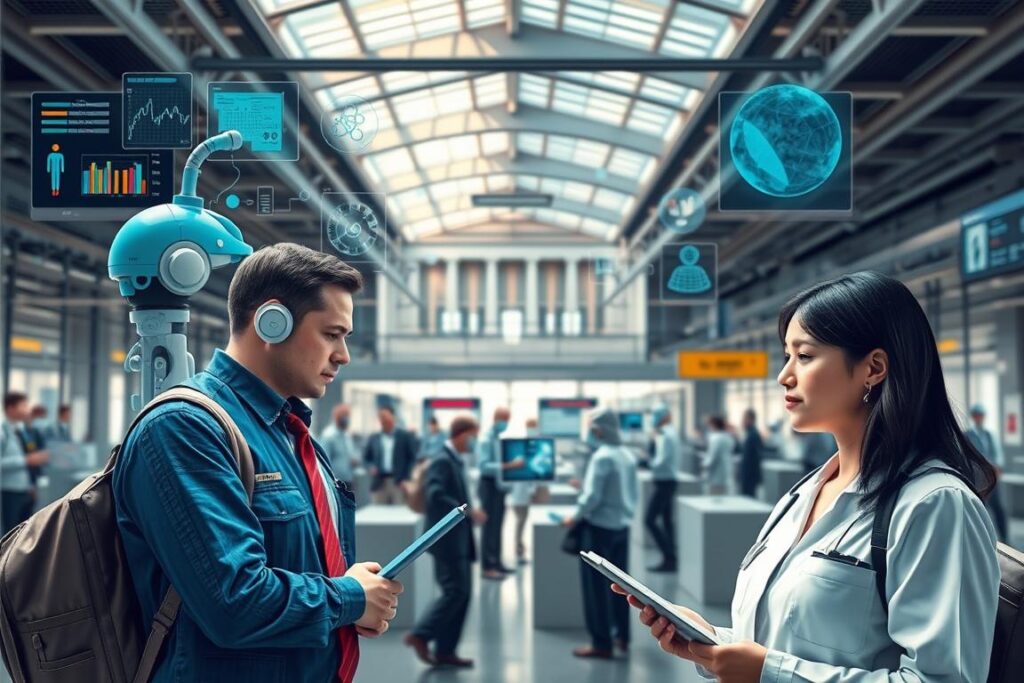 Government AI implementation for public services showing AI impact on job sector 2025 Government AI implementation for public services showing AI impact on job sector 2025