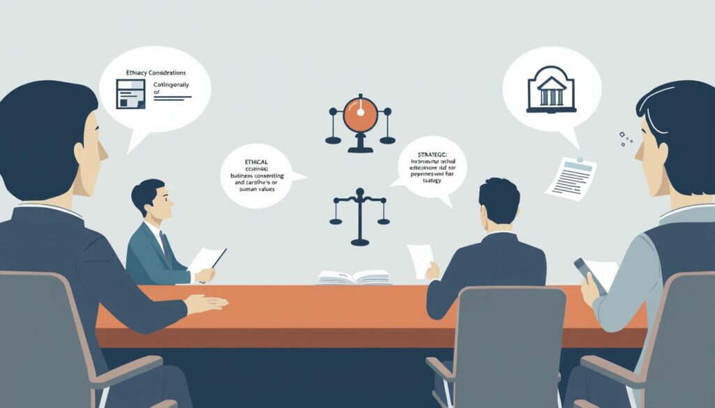 Visual representation of ethical considerations and strategic planning for AI SuperAgent implementation Visual representation of ethical considerations and strategic planning for AI SuperAgent implementation